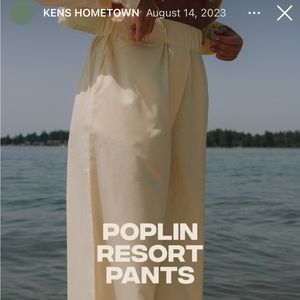 Daily Drills Yellow Poplin Pant